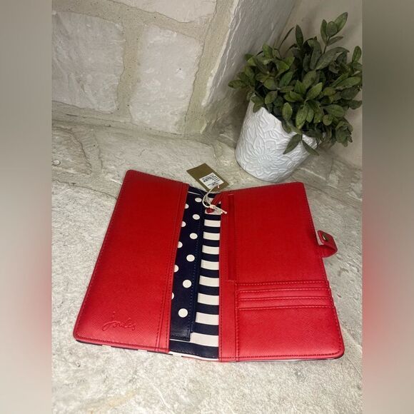 Joules “Road Trip” Navy/red/white highflyer travel wallet NWT - Picture 4 of 7